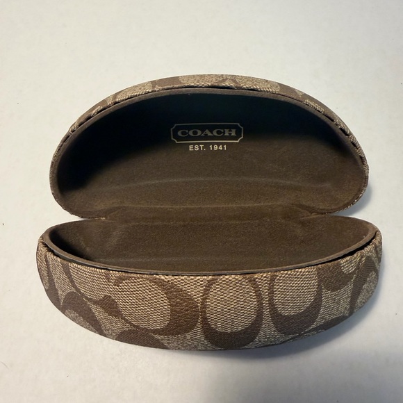 Large Coach Sunglass Case-Hard Shell - Picture 2 of 8